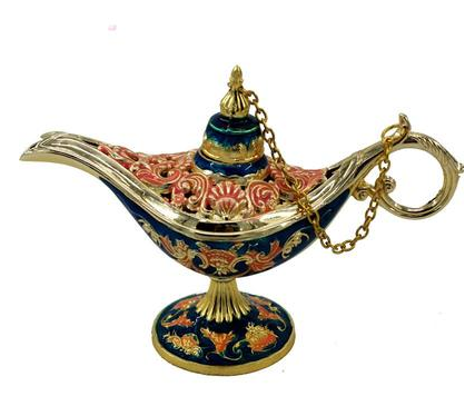 Arabian Genie Oil Lamp Container Decor Arabian Genie Oil Lamp Container Decor
